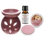 Rose Oil Burner Gift Set in Box